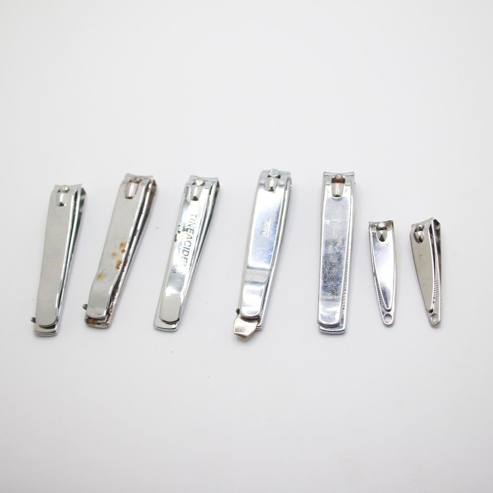Vintage Assorted Nail Clippers Lot Chrome Steel‎ Grooming Manicure Pedicure